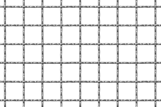 Wellengitter aus Stahl sendzimir verzinkt - St 02 Z DX51D MW 21 x 21 x 2,5 mm