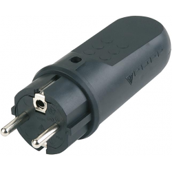 Schutzkontakt-Gummi-Stecker