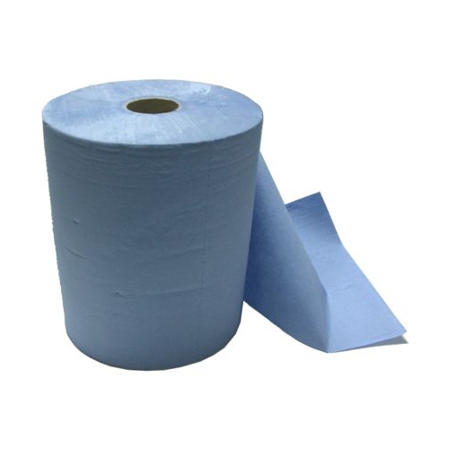 Putztuchrolle blau, 3-lagig